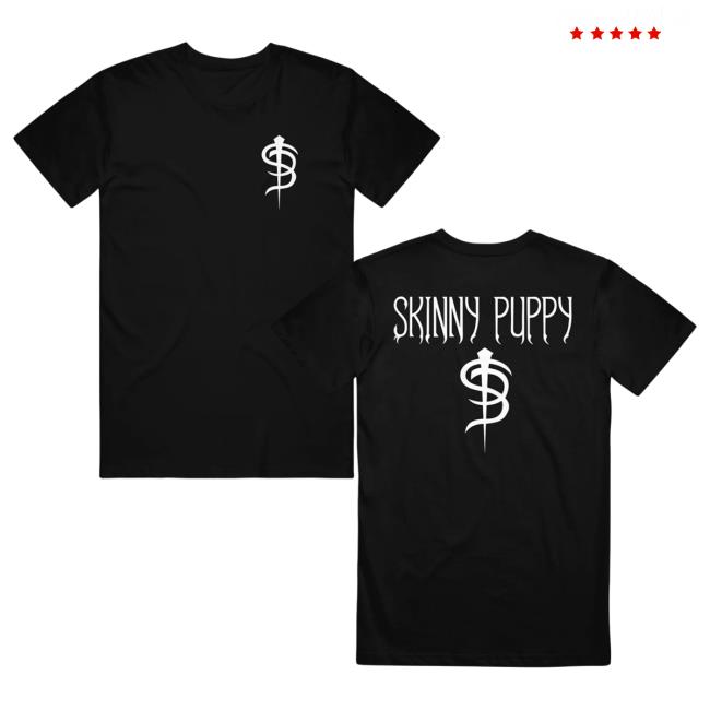 Official Skinny Puppy Merch Skinny Puppy Logo Black Attractive Shirt