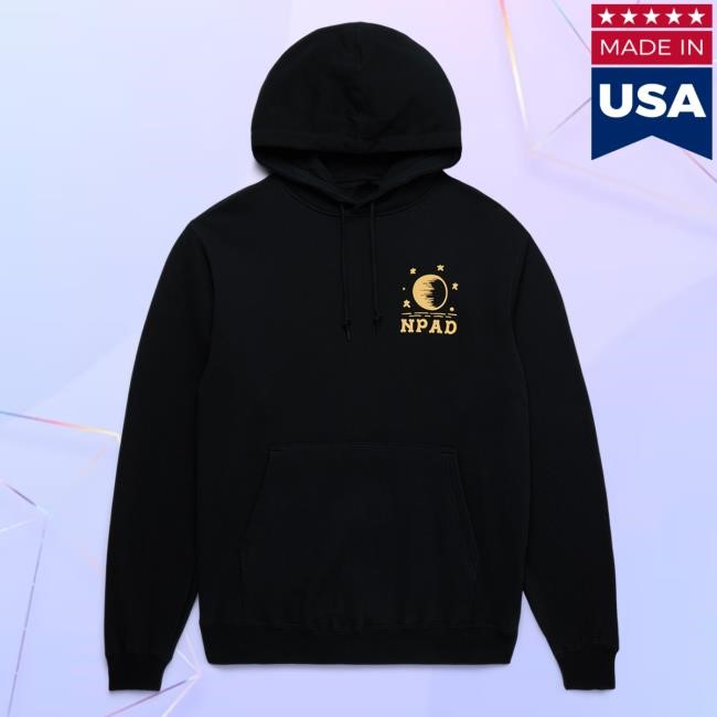 National Park After Dark Shop Merch Cryptid Campfire Retro Hoodie Black