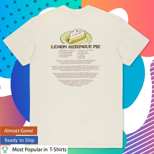 Official Old Time Hawkey Merch Lemon Meringue Pie T Shirt