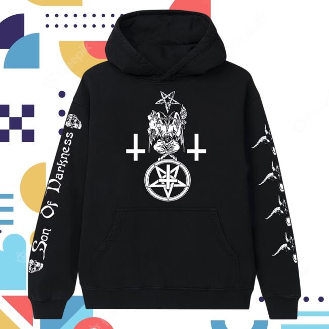 Official Playboi Carti Merch Playboi Carti Son of Darkness Sweaters Black PlayboiCarti Clothing Shop Store
