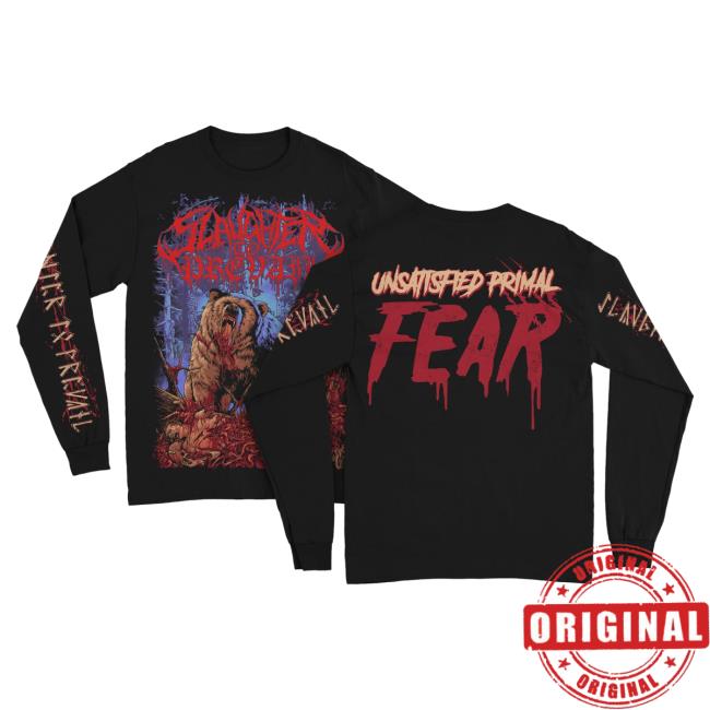 Official Slaughter To Prevail Metal Rising Merch Store Slaughter To Prevail - Bear Long Sleeve Tee Shirt Risingmerch