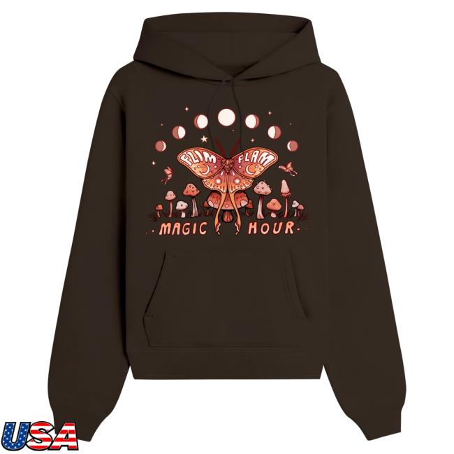 Official Flim Flam Merch Store FF Moth Pullover Sweatshirt Brown FlimFlam Apparel Clothing Shop