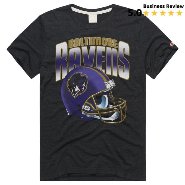 Baltimore Ravens Gradient Helmet Hot Shirt Homage | Baltimore Ravens Official | NFL Football Baltimore Ravens Gradient Helmet Shirt Homage | Baltimore Ravens Official | NFL Football