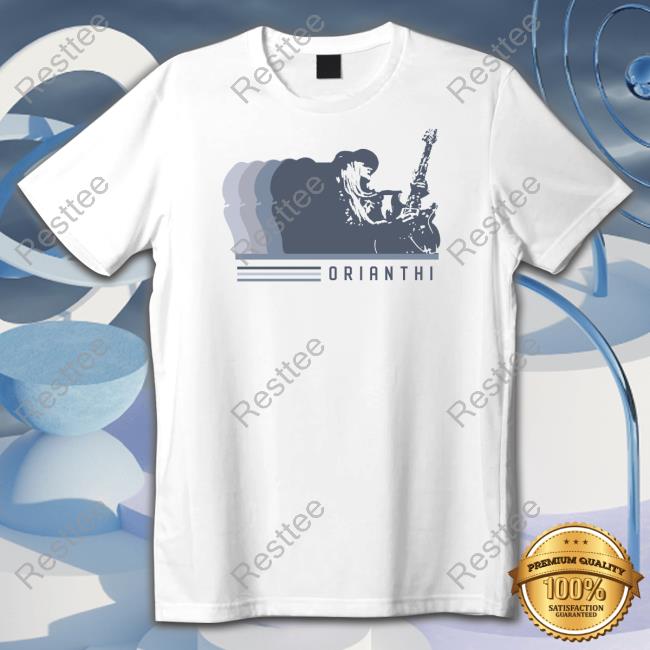 Orianthi Blue Silhouette Tee Shirt Orianthi Blue Silhouette Hoodie