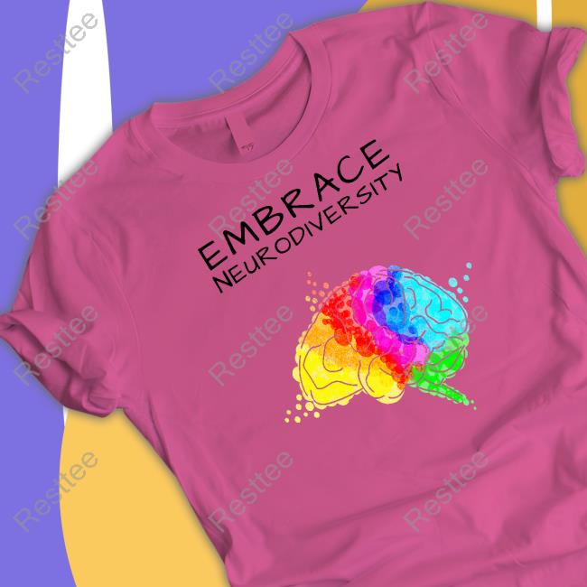 Black Embrace Neurodiversity WholesomeMemes T-Shirt Official Black Embrace Neurodiversity Shirts Wholesome Memes
