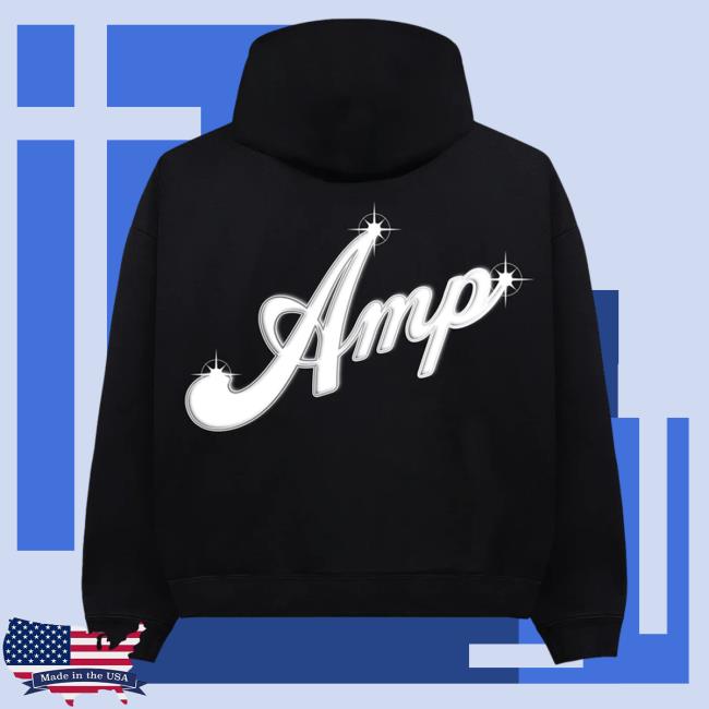 Official Amp Merch Retro Hoodie Amp Merch Retro Zip Hoodie