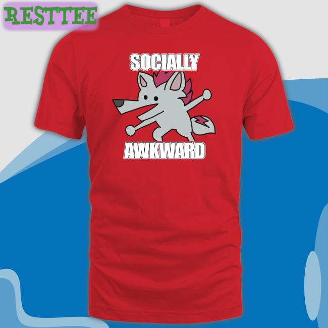Socially Awkward Shreddyfox Tee Shirt Artworktee Shop