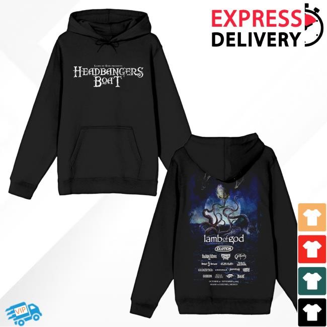 Lamb Of God Official Merch Store Shop HBB 2025 Lineup Pullover Hoodie