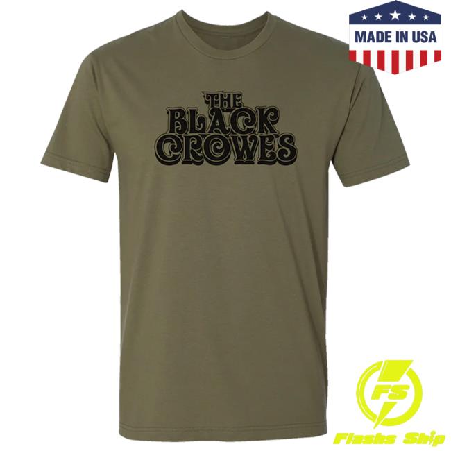 Official The Black Crowes Army Green Shirt 2024 TheBlackCrowes