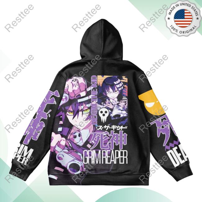 Official Anime Ape Clothing Death The Kid Soul Eater Streetwear Crew neck Sweatshirt Animeape