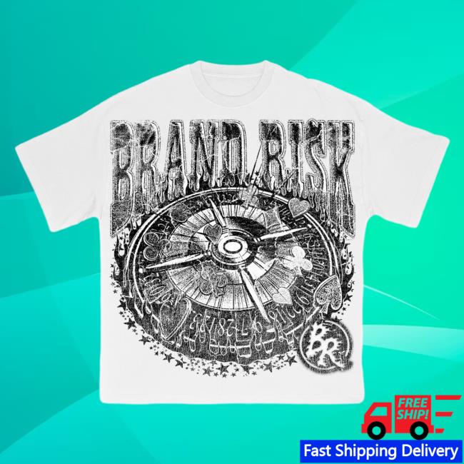 Official Brand Risk Merch Shop Roulette White New Tee