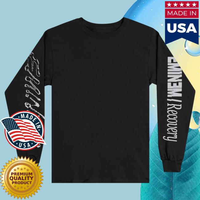 Eminem Slim Shady Clothing Shop Store Recovery Long Sleeve Tees Black SlimShady Merch