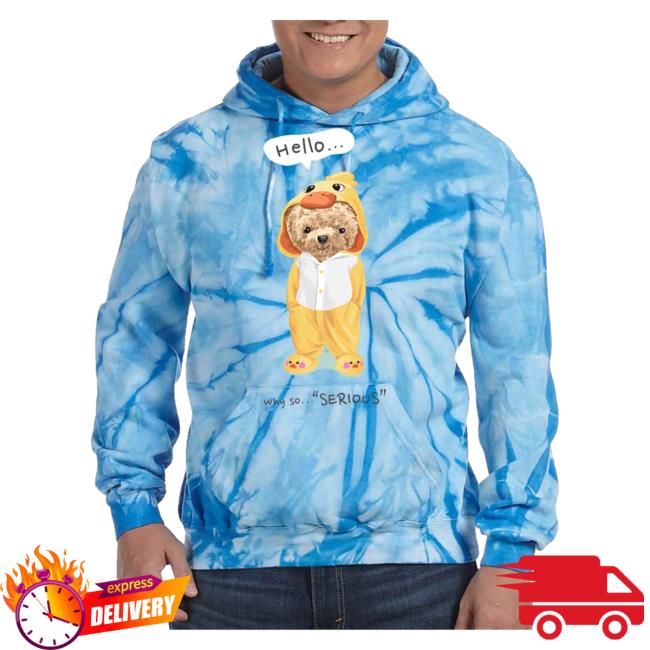 Official Hello Why So Serious Hoody Carolina Blue