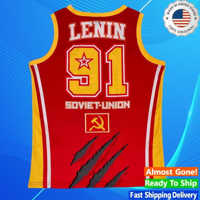 USSR Lenin Soviet Union 91 Basketball Jersey Soviet Union USSR Basketball Jersey Tank