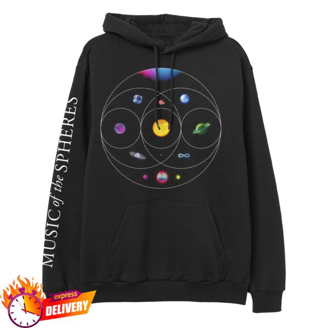 Official Coldplay Merch Store Shop Music Of The Spheres Hood Cold Play Apparel Clothing