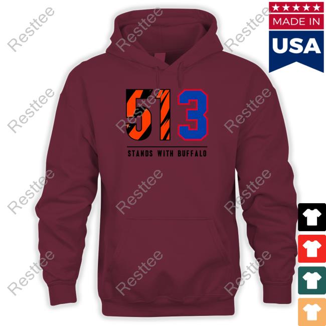Cincy Shirts Damar Hamlin 513 Stands With Buffalo Shirt 513 Stands With Buffalo Shirt