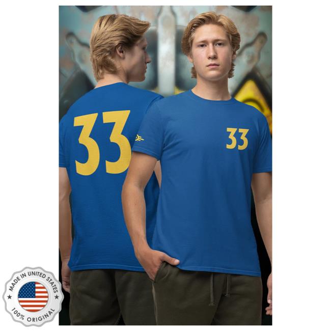 Official Fallout Merch Store Fallout Vault 33 Zip-Up Popover Hoodie Official Fallout Merch Store Fallout Vault 33 Zip-Up Hood
