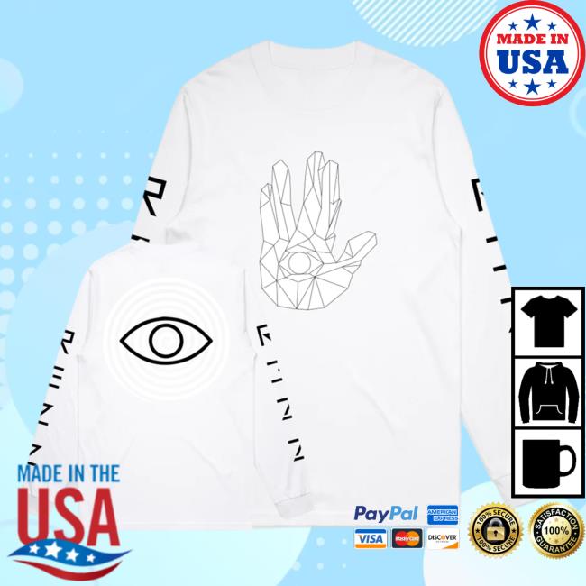 Rezz - Crystal Palm - White Long Sleeve T Shirt