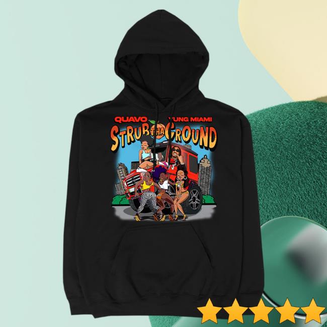 Official Quavo Merch Strub Tha Ground Black Hoodie
