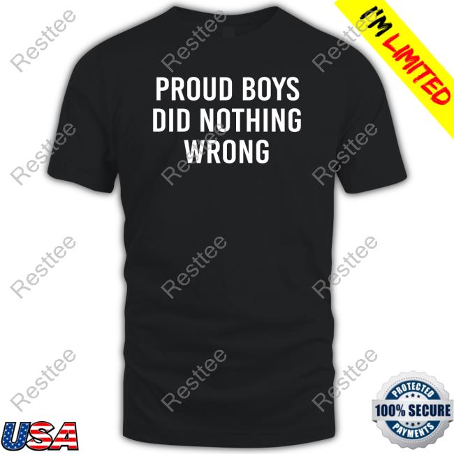 Official Kyle Mcinnes Proud Boys Did Nothing Wrong T Shirts