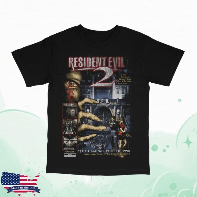 Official Graveyard Goods Resident Evil 2 1998 Tees