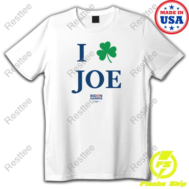 Official Biden Harris Shamrock Joe Unisex White Tshirt