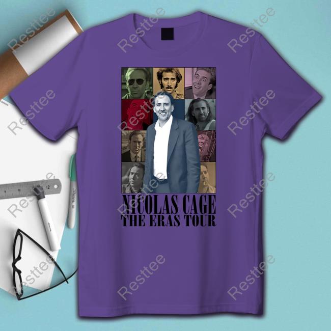 Shitheadsteve Merch Nicolas Cage The Eras Tour Sweatshirt