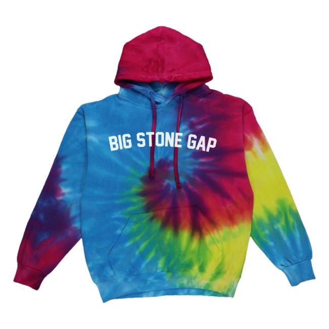 Official Hometown Apparel Clothing Merch Big Stone Gap Virginia Classic Curve Tie Dye Pull Over Hoodie Eternity
