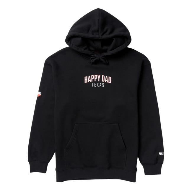 Happy Dad Hard Seltzer Clothing Store Shop Happy Dad Texas Arch Hoodies Black HappyDad Merch