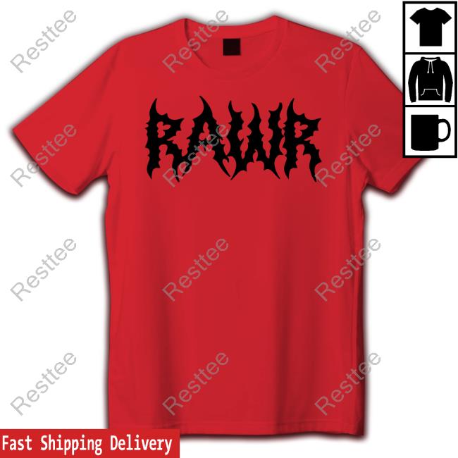 Official Izzzyzzz Rawr Red T Shirts