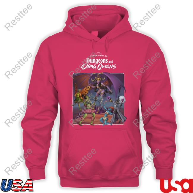 Official Dropout Store Dimension 20 Dungeons And Drag Queens T-Shirt