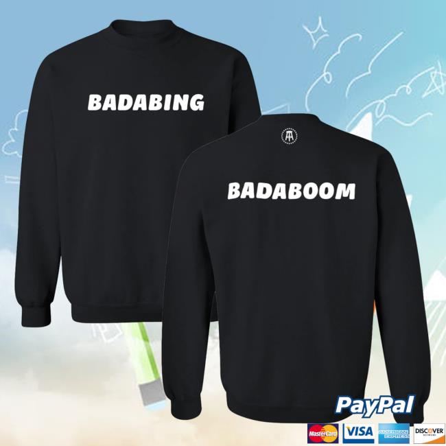 Official Barstool Huskies Merch Store Barstool Sports BADABING Pull Over Hoodie Black Barstoolhuskies Apparel Clothing Shop Official Barstool Huskies Merch Store Barstool Sports BADABING Sweater Black Barstoolhuskies Apparel Clothing Shop
