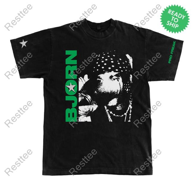 Official Smino Zero Fatigue Merch Bjorn Pro Freak T-Shirts Black Zerofatigue