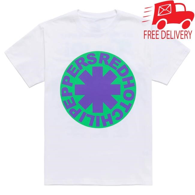 Official Red Hot Chili Peppers Classic Tour T-Shirts 2024 - Green/Purple