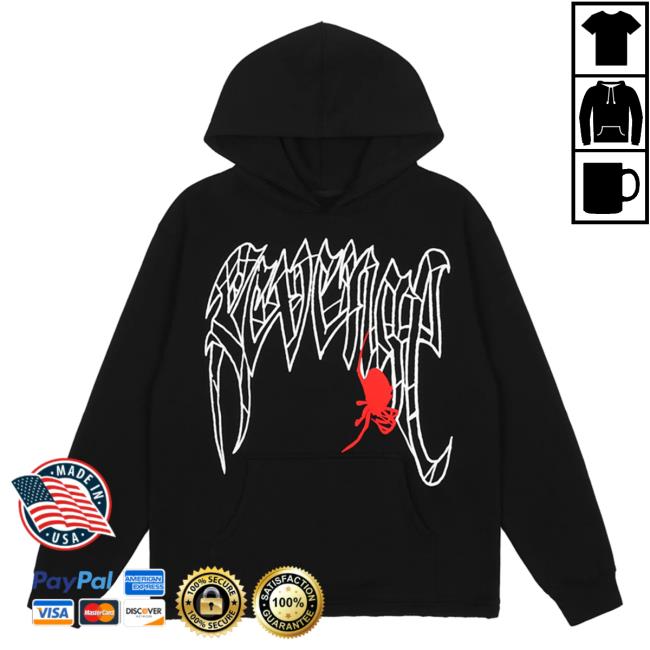 Official Revenge XXXTentacion Apparel Clothing Store Shop Revenge Spider Pullover Sweatshirt XXX Tentacion Merch