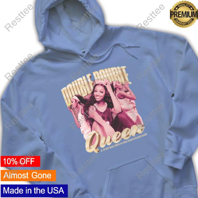 Angel Reese Merch Angel Reese Double-Double Queen Tee Shirt Angel Reese Double-Double Queen Tee