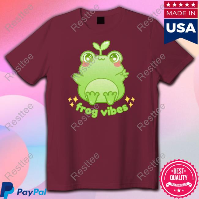 Froggycrossing Merch Frog Vibes Hoodie Crowdmade Froggycrossing Merch Frog Vibes Tee