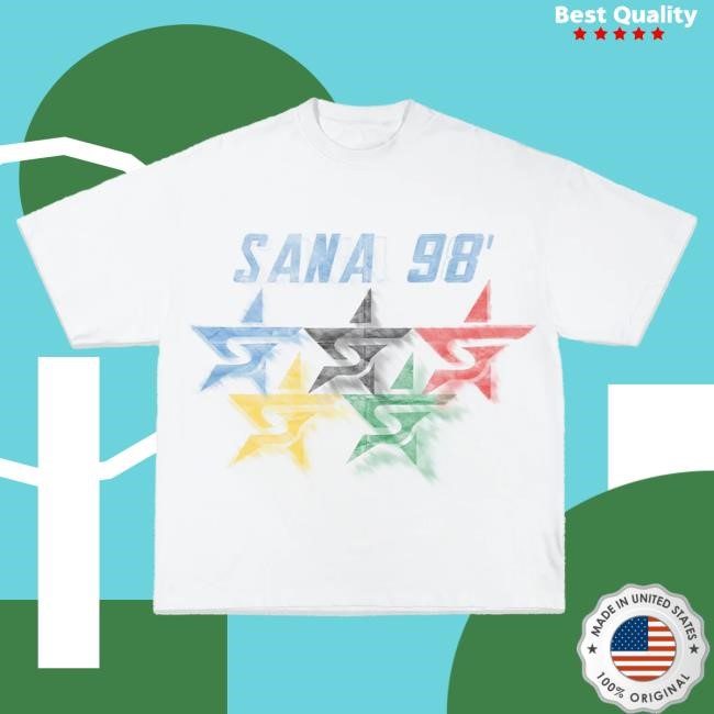 Official Sana Detroit Store Skull Olympic Star T Shirt - White SanaDetroit
