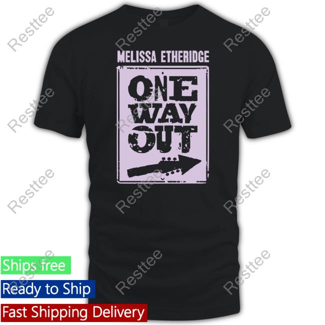 Official Melissa Etheridge One Way Out Lavender Album Art Black Long Sleeve Tee