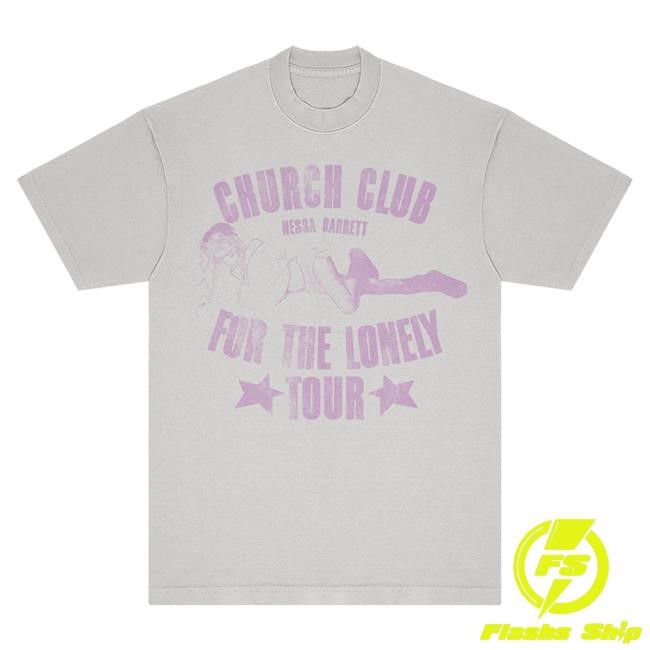 Official Nessa Barrett Apparel Merch Shop Nessa Barrett Church Club Tour T-Shirts