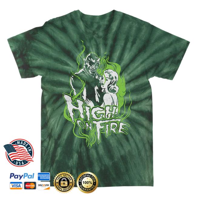 Death Wish Store Deathwish Inc High On Fire Reefer Madness Forest Pinwheel Tie Dye Top Shirt Deathwishinc