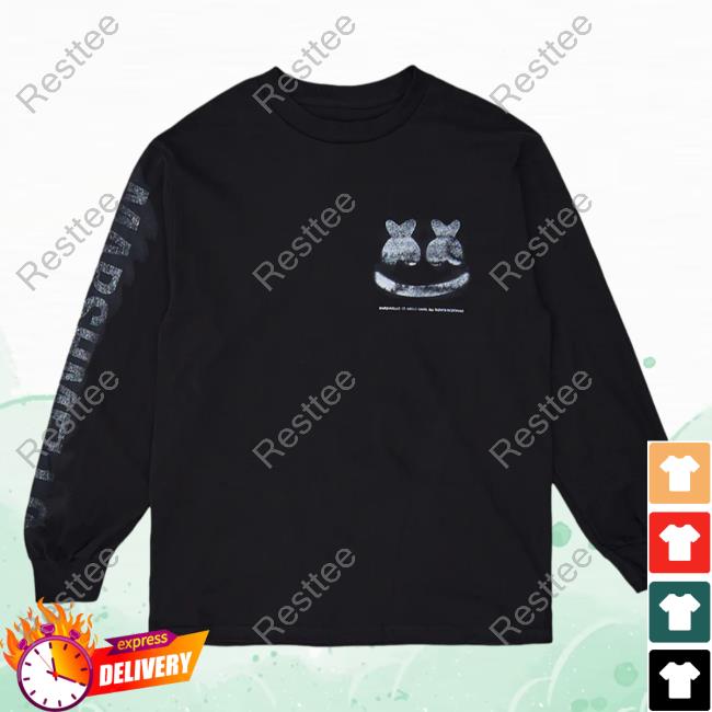 Official Marshmello Music Clothing Store Shop Out Of Focus L/S Sweater Black Marshmellomusic Merch