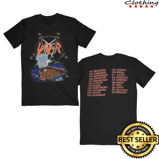 Official Slayer Clothing Store Shop Merch Open Grave Tour Tees
