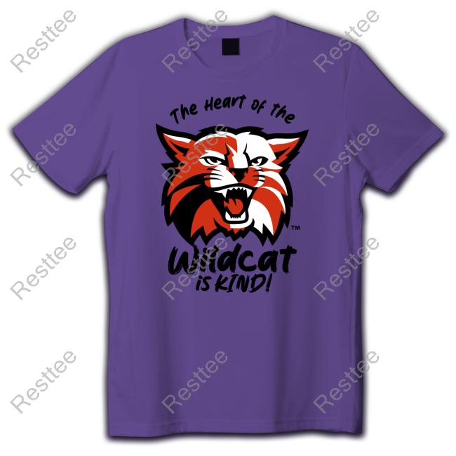 Official The Heart Of The Wildcat Is Kind TShirts Kind T&L Graphics Shirts