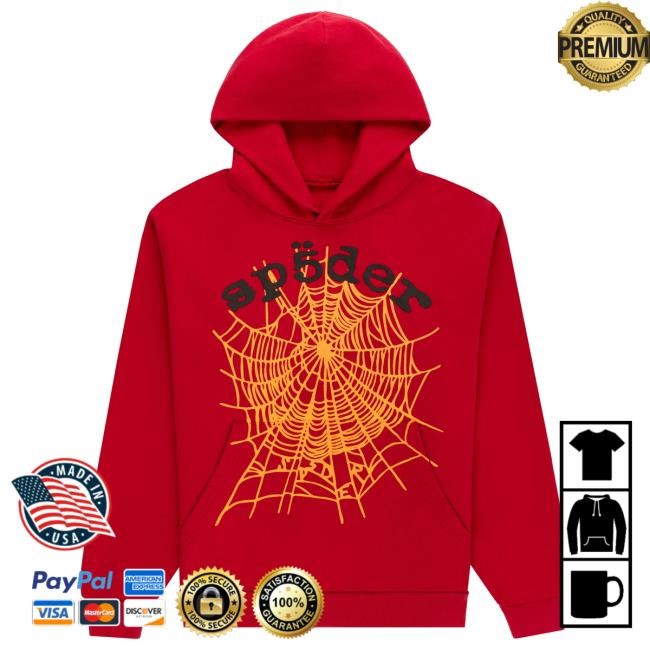 Sp5der OG Web V2 Red Hoody Sp5der Merch