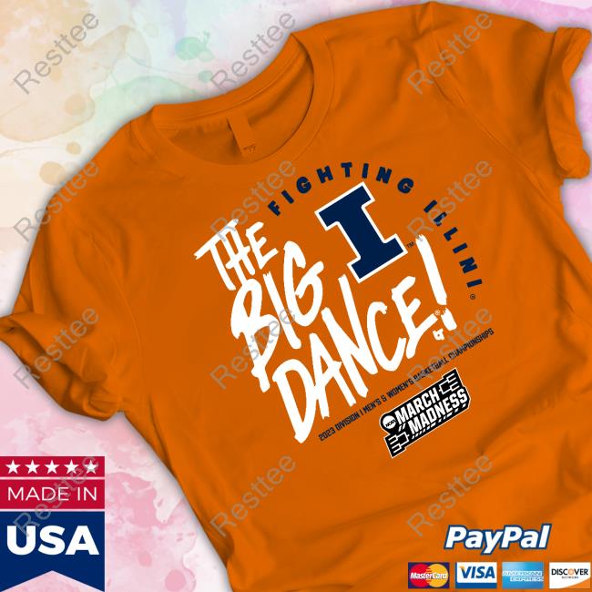 Breakingt Merch The Big Dance Fighting Illini 2023 Division I Men's & Women's Basketball Championships Hoodie