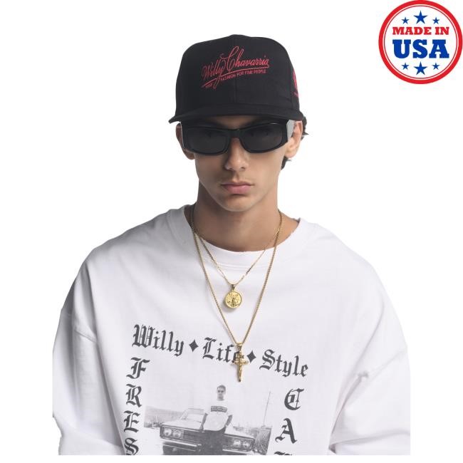 Fine Fashions Hat Black | Willy Chavarria Official Fine Fashions Cap Black | Willy Chavarria Official