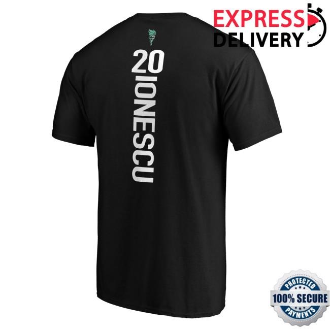 Sabrina Ionescu Black New York Liberty Playmaker Name & Number New Shirt Sabrina Ionescu Black New York Liberty Playmaker Name & Number New Shirt