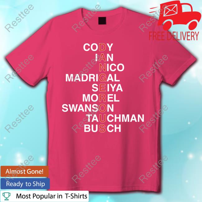 Obvious Shirts Cody Ian Nico Madrigal Seiya Morel Swanson Tauchman Busch Shirt Official Obvious Shirts Cody Ian Nico Madrigal Seiya Morel Swanson Tauchman Busch Dangerous Tshirt