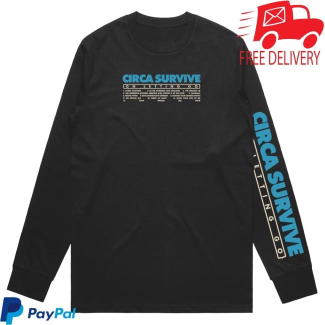 Circa Survive OLG Tracklist L/S Tee Circa Survive On Letting Go
